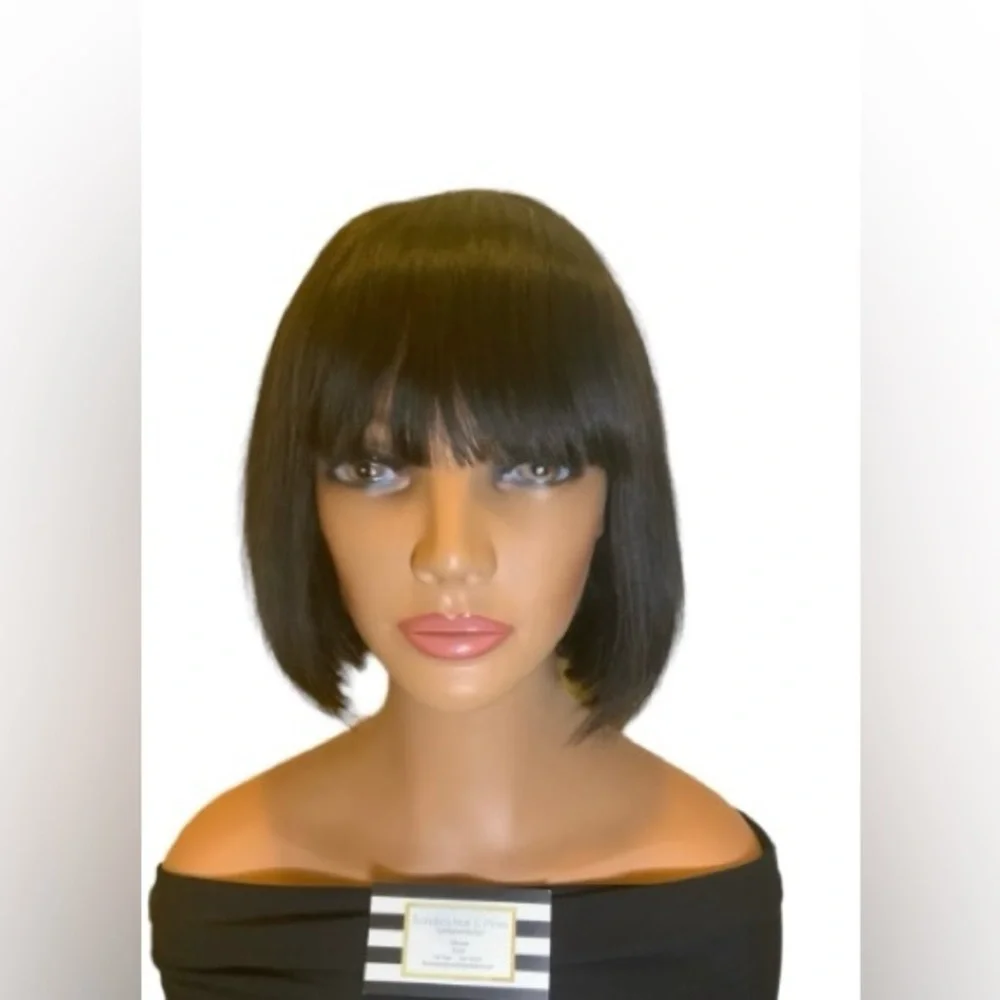 BC263 Brazilian Remy Short Straight Bob Wig 8”